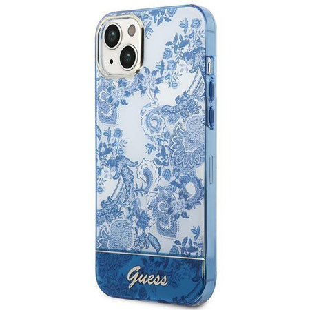Guess GUHCP14MHGPLHB iPhone 14 Plus 6,7" niebieski/blue hardcase Porcelain Collection