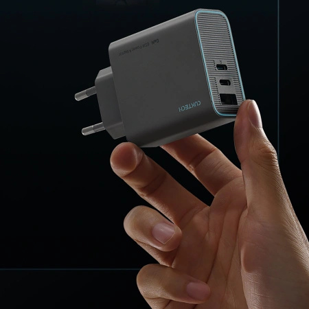 CUKTECH ŁADOWARKA SIECIOWA CUKAD653EUGR 65W DO APPLE TELEFONÓW 2x USB-C 1x