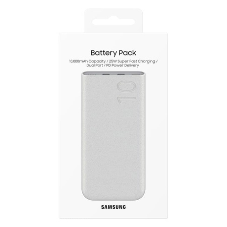 Powerbank Samsung EB-P3400XUE FastCharge 2x USB-C 25W 10000mAh - beżowy