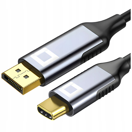 CO2 KABEL USB-C DISPLAY PORT PRZEJŚCIÓWKA ADAPTER HUB USB TYP C DP 8K 60HZ 2M