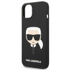 Karl Lagerfeld KLHMP14MSLKHBK iPhone 14 Plus 6,7" hardcase czarny/black Silicone Karl`s Head Magsafe