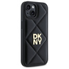 DKNY ETUI POKROWIEC CASE DO APPLE IPHONE 14 QUILTED STACK LOGO CZARNY