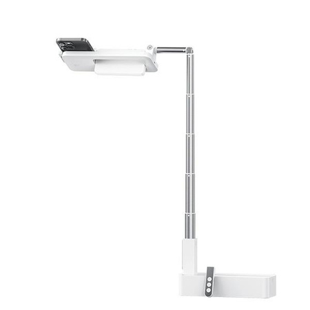 USAMS UCHWYT NA TELEFON Z LAMPĄ LED DO ZDJĘĆ I FILMÓW BIURO STAND REGULACJA