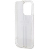 Etui Guess IML 4G Gold Stripe na iPhone 15 Pro - różowe