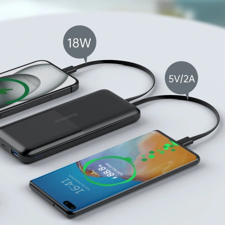 CHOETECH POWERBANK B654 10000MAH DO MICRO USB DO LIGHTNING Z WBUCZONYM