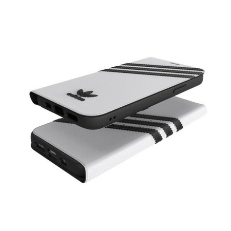 ADIDAS ETUI CASE DO IPHONE 12 12 PRO 6,1 OR BOOKLET PU SKÓRA OCHRONNE BIAŁE
