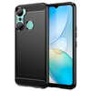 Carbon Case etui do Infinix Hot 12 Pro elastyczny silikonowy karbonowy pokrowiec czarne