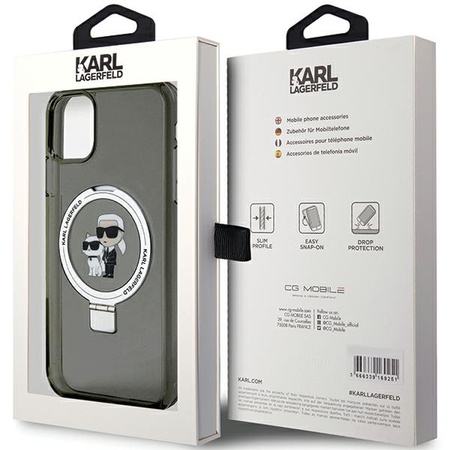 KARL LAGERFELD ETUI HARDCASE RING STAND DO IPHONE 11 XR DO MAGSAFE