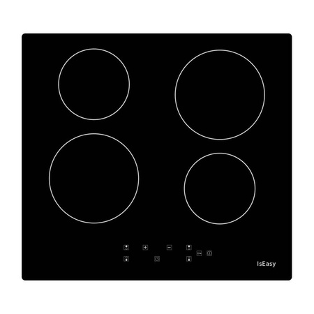 ISEASY PŁYTA CERAMICZNA ELEKTRYCZNA T4-04 DO GOTOWANIA Z PODWÓJNĄ STREFĄ