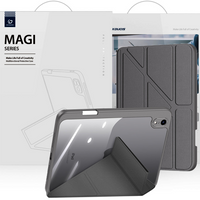 Dux Ducis Magi etui do iPad mini 2021 pokrowiec smart cover z podstawką i schowkiem na Apple Pencil szary