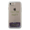 Guess GUHCP7GLUQPU iPhone 6/7/8 /SE 2020 / SE 2022 fioletowy/purple hard case Liquid Glitter Party