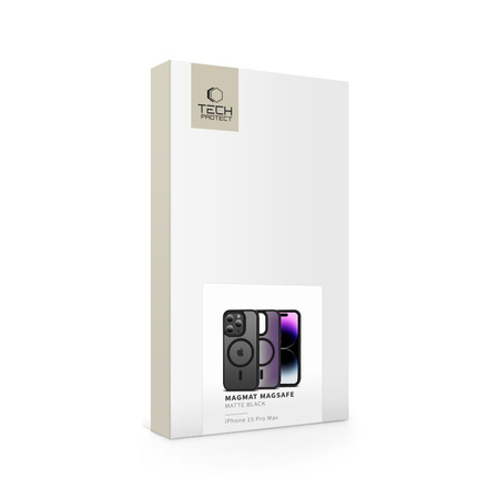 TECH-PROTECT ETUI MAGMAT DO MAGSAFE IPHONE 15 PRO MAX MATOWE WYSOKA OCHRONA