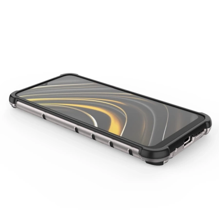 HURTEL HONEYCOMB ETUI PANCERNE Z ŻELOWĄ RAMKĄ DO XIAOMI POCO M3 OCHRONNE