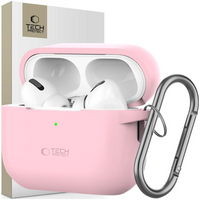TECH-PROTECT ETUI Z SILIKONU DO AIRPODS PRO 1 2 Z HAKIEM PRZECIWZDERZENIOWE