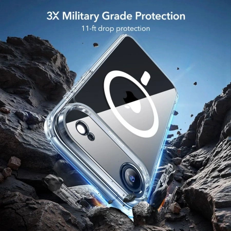 ESR CLASSIC HYBRID ZESTAW DO IPHONE 17 AIR MAGSAFE SZKŁO HARTOWANE ZESTAW