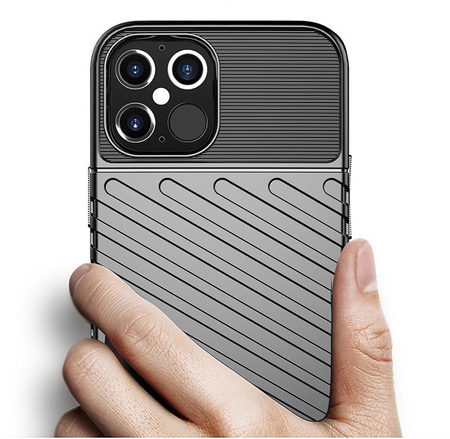 HURTEL THUNDER CASE ELASTYCZNE ETUI PANCERNE DO IPHONE 12 PRO 12 Z OCHRONĄ