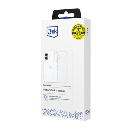 3MK CASE CLEAR MAGCASE DO IPHONE 16 MAGNETYCZNE OCHRONNE PRZEZROCZYSTE