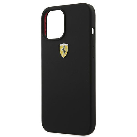 Ferrari FESSIHCP12LBK iPhone 12 Pro Max 6,7" czarny/black hardcase On Track Silicone