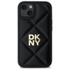 DKNY ETUI POKROWIEC CASE DO APPLE IPHONE 14 QUILTED STACK LOGO CZARNY