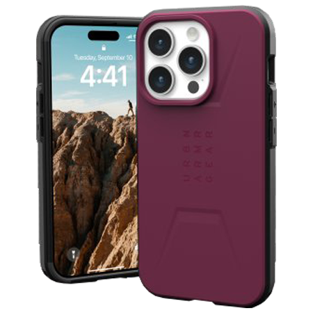 UAG Civilian Magsafe - obudowa ochronna do iPhone 15 Pro Max (bordeaux)