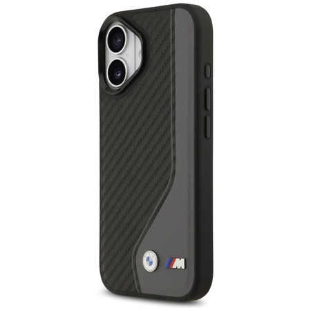 Etui BMW M Carbon Logo MagSafe do iPhone 17 antracyt