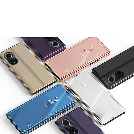 Clear View Case etui Huawei nova 9 pokrowiec z klapką czarne