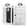 Guess GUHCP13SPSATPK iPhone 13 mini 5,4" czarny/black hardcase SaffianoTriangle Logo Cardslot