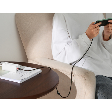 Baseus MVP 2 Elbow kątowy kabel przewód Power Delivery z bocznym wtykiem USB Typ C / Lightning 1m 20W czerwony (CAVP000220)