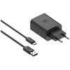 Ładowarka sieciowa Motorola TurboPower   33W USB-A z kablem USB-A do USB-C 1m czarny