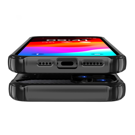 Pancerne etui do iPhone 15 Plus Hybrid Armor - niebieskie