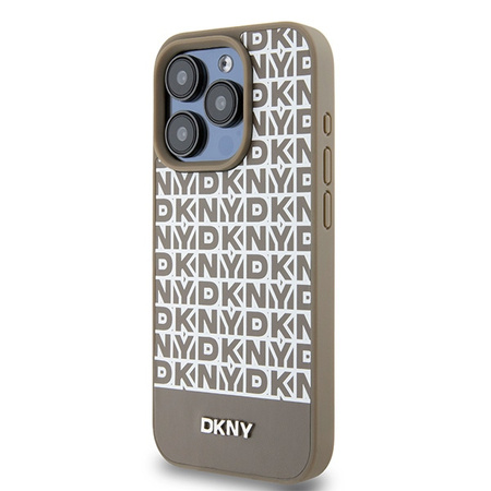 DKNY ETUI HARDCASE LEATHER PRINTED PATTERN DO IPHONE 15 PRO MAX 6.7