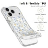 Etui Tech-Protect FlexAir MagSafe na iPhone 17 Pro Max- stokrotki z liśćmi