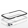 Clear 3in1 etui do iPhone 12 Pro Max żelowy pokrowiec z ramką czarny