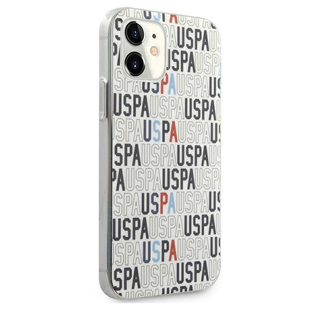 Etui U.S. Polo Assn. Logo Mania Collection na iPhone 12 mini - białe