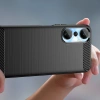 HURTEL POKROWIEC CARBON CASE SILIKONOWY DO INFINIX HOT 20 ELASTYCZNY KARBON