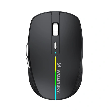 Mysz bezprzewodowa Wozinsky WMGK-1132 podświetlana RGB - czarna