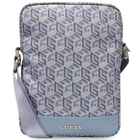 Torba Guess GCube Stripe Tablet Bag na tablet 10'' - niebieska