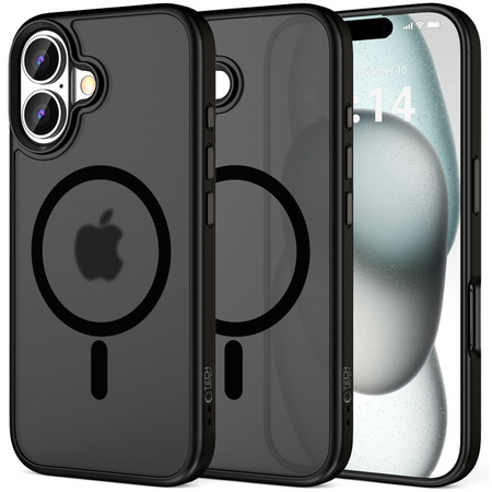 TECH-PROTECT ETUI MAGMAT DO MAGSAFE DO IPHONE 16 MATTE BLACK OCHRONNE