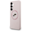 Etui Karl Lagerfeld Silicone             Karl&Choupette Heads MagSafe do Samsung Galaxy S25 FE różowy