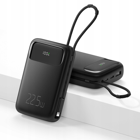 MCDODO POWERBANK 10000MAH WITH DISPLAY USB USB-C 22.5W + LIGHTNING CABLE