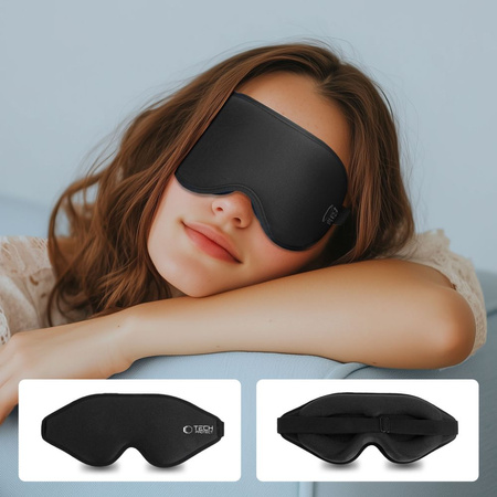 TECH-PROTECT MASKA NA OCZY EYESHADE DO OCHRONY PRZED ŚWIATŁEM MATOWA CZARNA