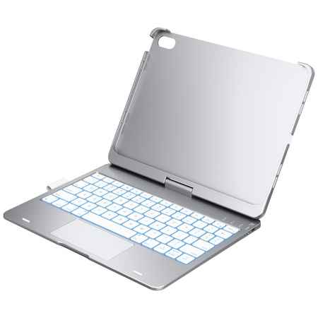Etui Typecase Flexbook Touch             z klawiaturą do iPad 11" (A16) 2025 / iPad 10.9" 2022 srebrny