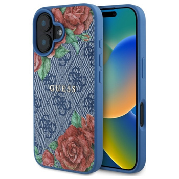 GUESS POKROWIEC DO IPHONE 16 6.1'' HARDCASE MAGNETYCZNY Z MOTYWEM KWIATOWYM