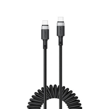 ACEFAST KABEL USB-C SPRĘŻYNOWY 480MB/S 3A 1.2M DO ŁADOWANIA IPHONE GALAXY