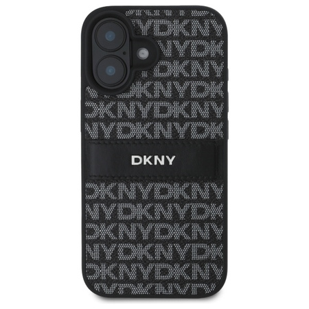DKNY HARDCASE DO IPHONE 16 6.1 Z WZOREM STRIPE I DOSKONAŁĄ OCHRONA TELEFONU