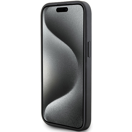 KARL LAGERFELD ETUI HARDCASE DO IPHONE 15 14 13 6.1 KLHCP15SPQKPMK QUILTED