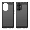 Carbon Case etui OnePlus Nord CE 3 elastyczny silikonowy karbonowy pokrowiec czarne