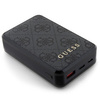 Guess Powerbank 18W GUPB10DP4GEGK 10000mAh czarny/black 4G Leather Metal Logo