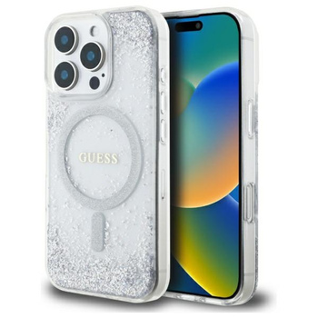 GUESS ETUI HARDCASE DO IPHONE 16 PRO 6.3 Z DO MAGSAFE GRADIENT GLITTER