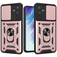 Hybrid Armor Camshield etui do Samsung Galaxy A14 pancerny pokrowiec z osłoną na aparat różowe